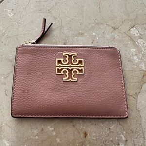 Tory Burch Pink with Gold Emblem Detail